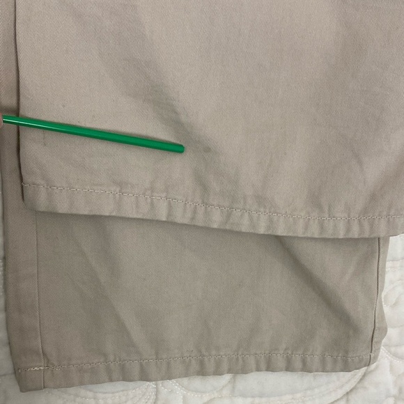 Zara High Rise Cargo Pants Khaki Trousers Size 10 Relaxed Fit - Picture 12 of 12